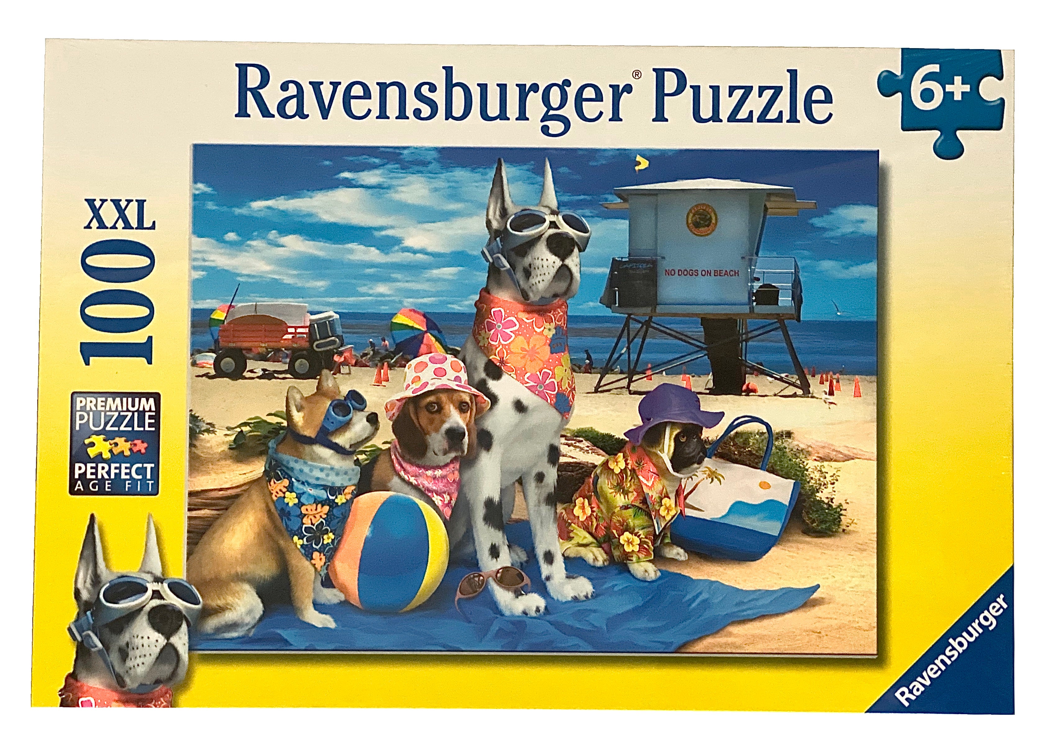 No Dogs On The Beach 100 Piece Puzzle    