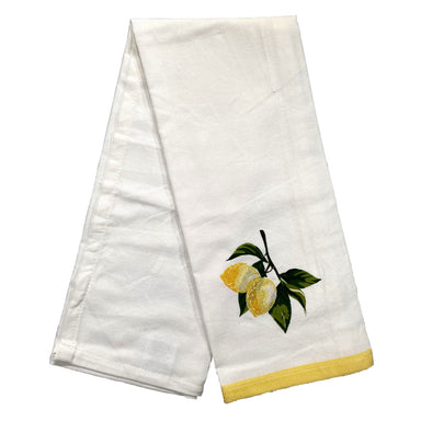 Lemon Branch Emboridered Kitchen Towel    