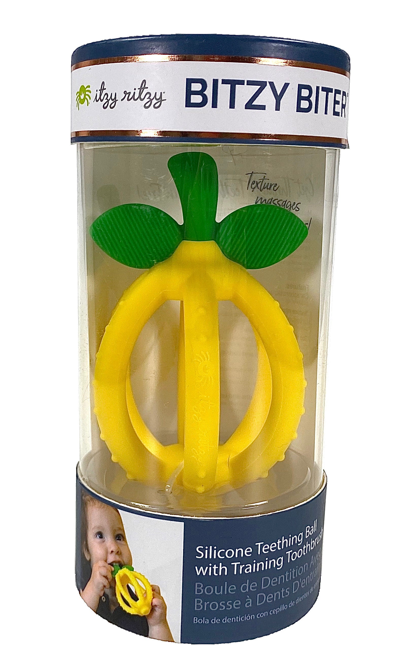 Bitzy Biter Lemon Silicone Teething Ball    