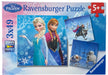 Disney Frozen Winter Adventures 3X49 Piece Puzzles    