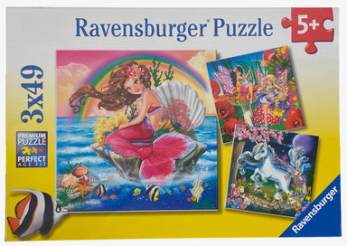 Fantasy Friends 3x49 Piece Puzzles    