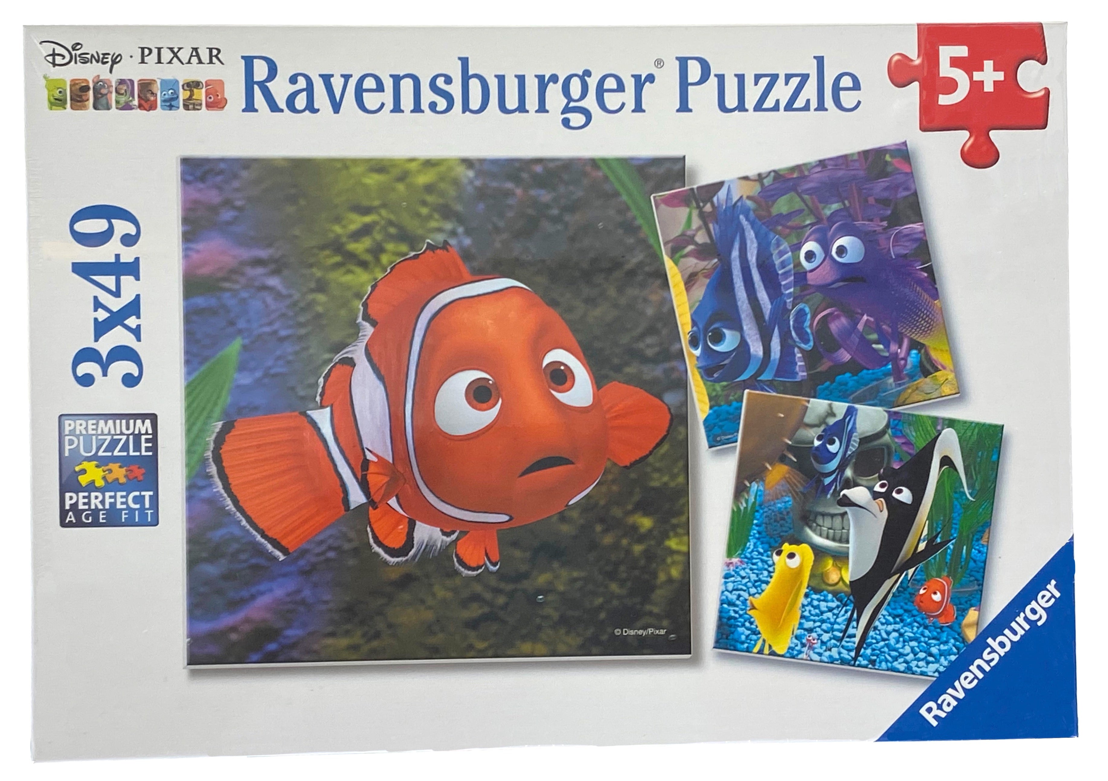 Finding Nemo In The Aquarium 3X49 Piece Puzzles    