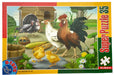 Rooster And Hen 35 Piece Puzzle