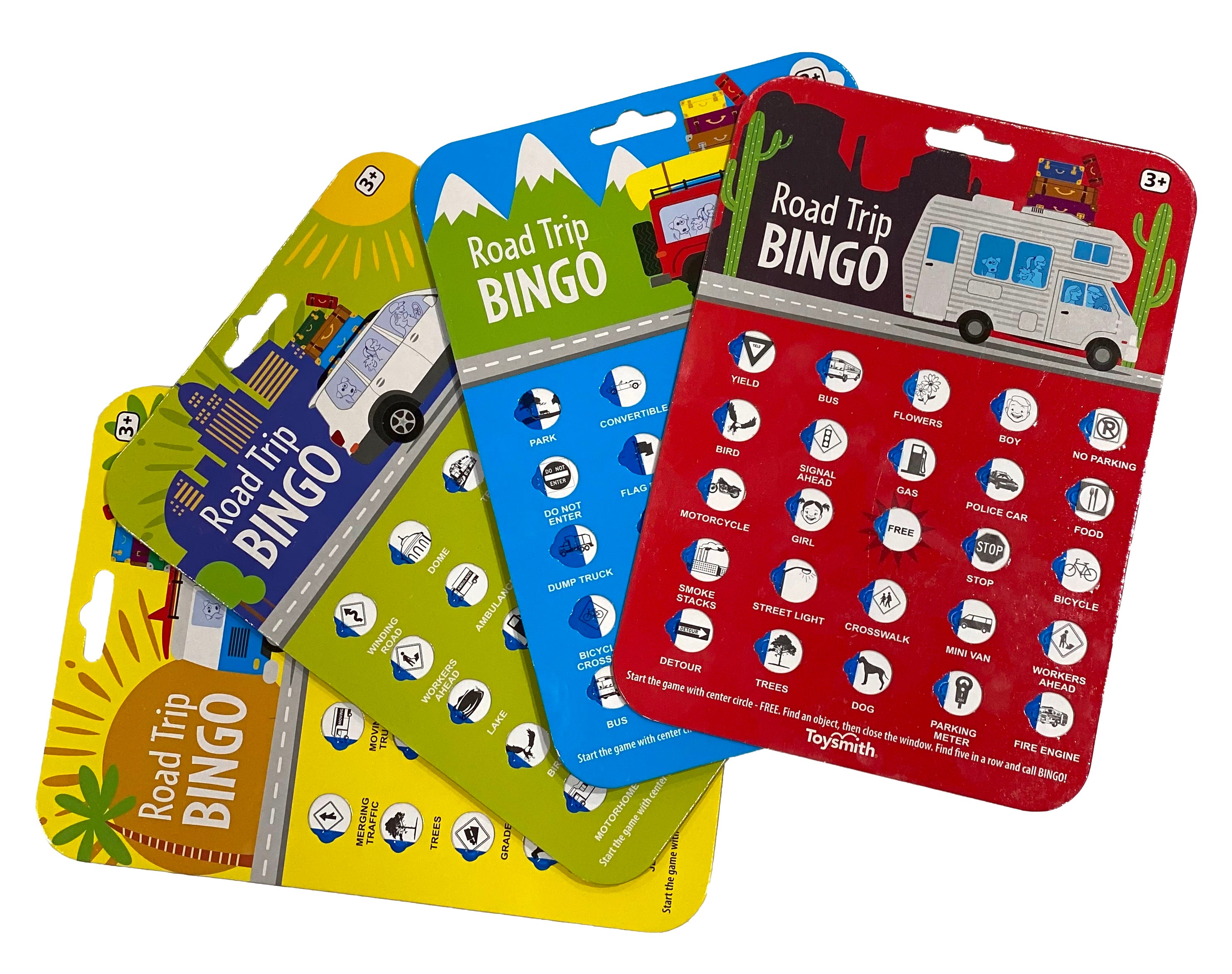 Road Trip Bingo (Single) - Red, Blue, Green or Yellow    