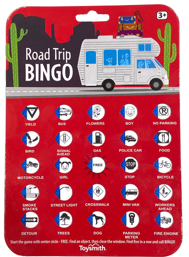 Road Trip Bingo (Single) - Red, Blue, Green or Yellow    