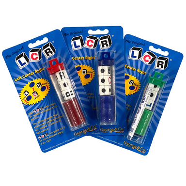 LCR - Left Center Right Dice Game - Blister Carded    
