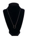 Boma Sterling Silver Necklace Open Circle With Onyx Fill    