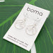 Boma Sterling Silver Circle Wave Earrings
