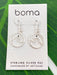 Boma Sterling Silver Circle Wave Earrings