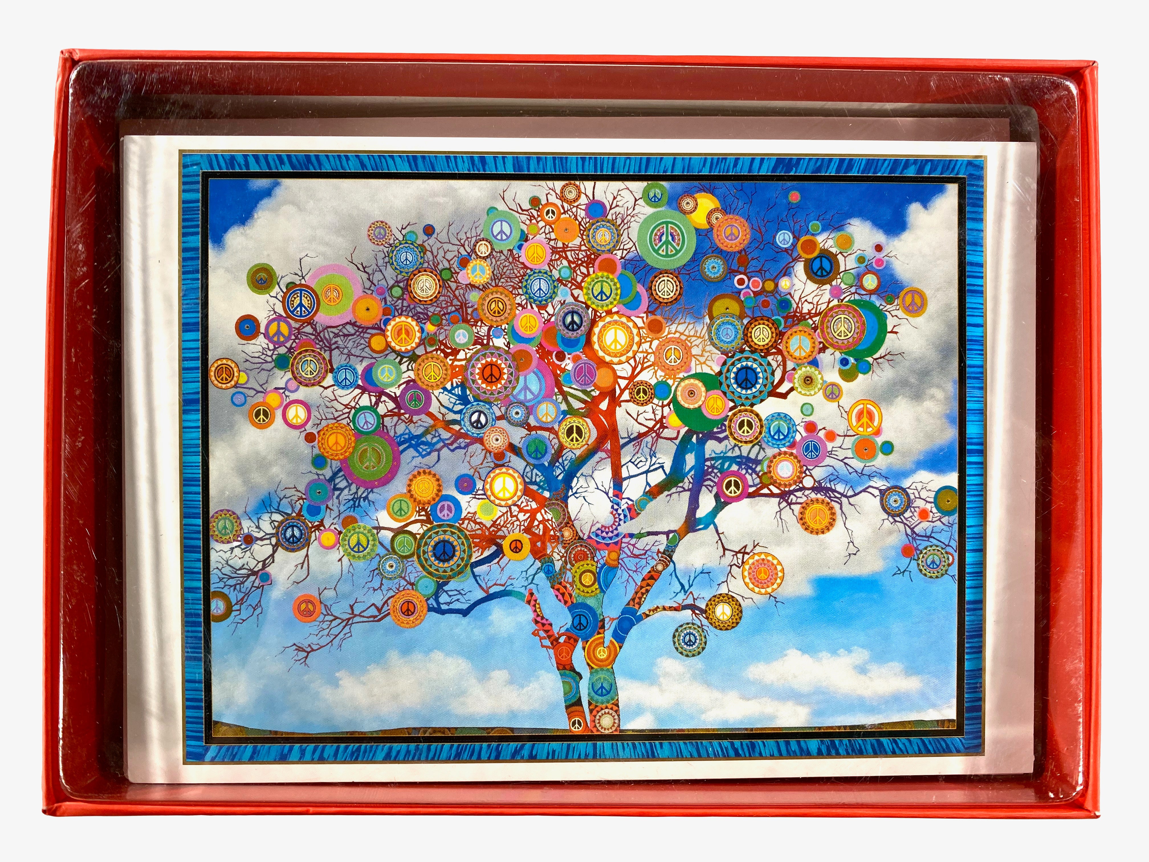 Paul Heussenstamm Peace Tree - Boxed Christmas Cards    