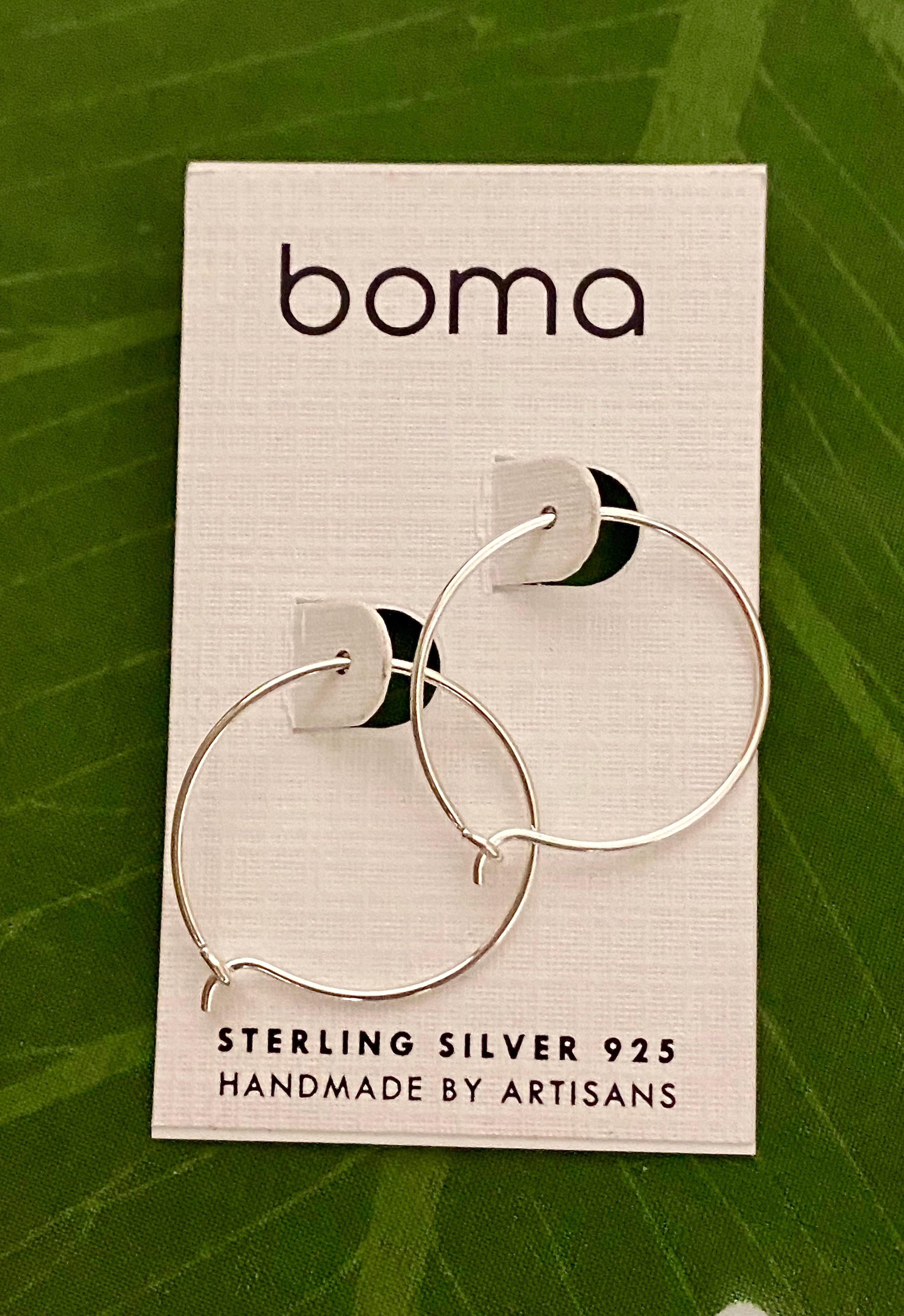 Boma Sterling Silver Aiko 0.8" Hoop Earrings