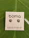 Boma Sterling Silver Post Earrings - Round Marcasite    
