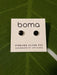 Boma Sterling Silver Post Earrings - Black Onyx Circle    