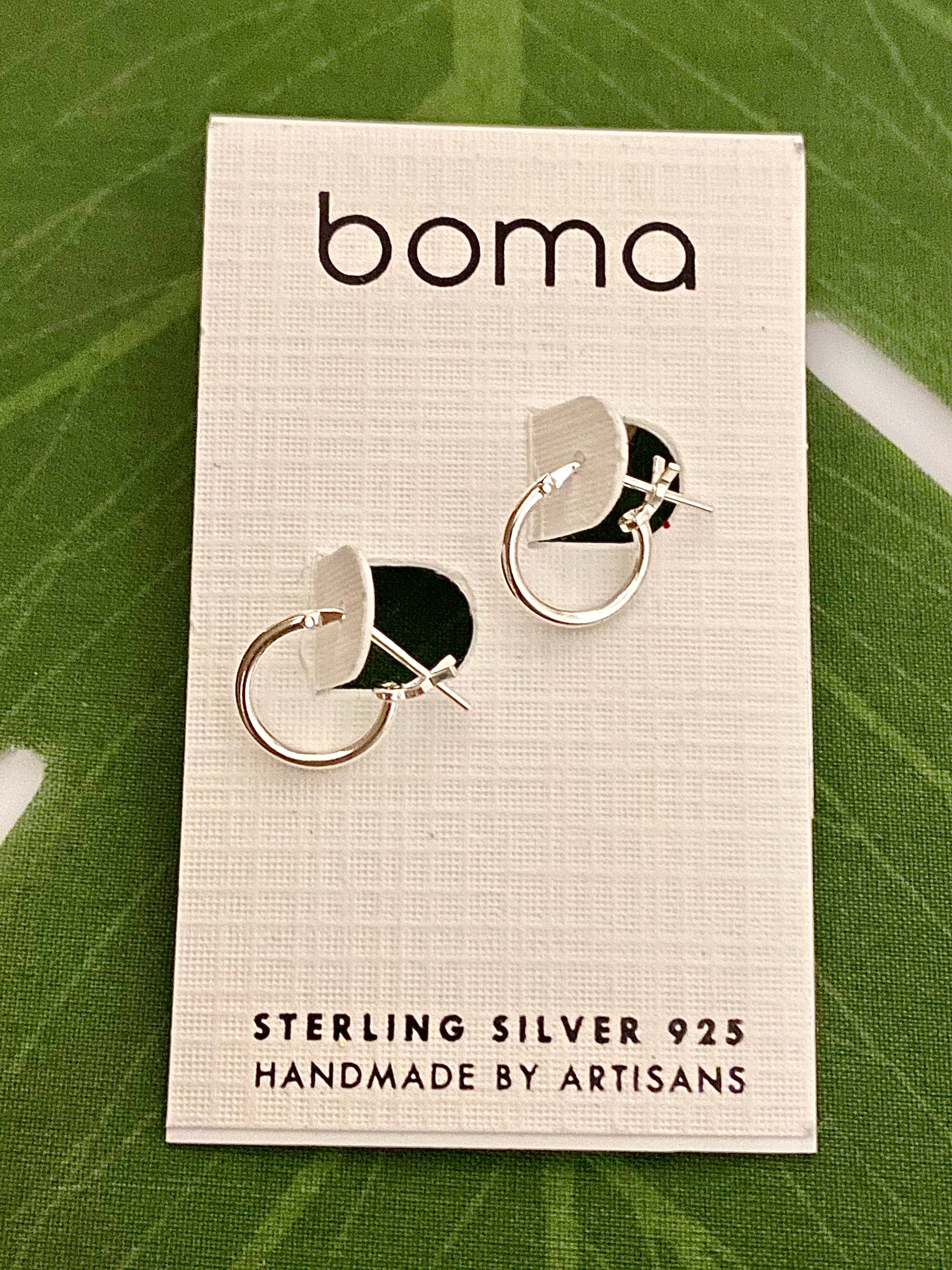 Boma Sterling Silver Earrings - Tiny Hoops .4"    
