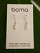 Boma Sterling Silver Earring - Crystal CZ Small Teardrop    