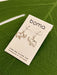 Boma Sterling Silver Outline Elephant Earrings