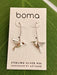 Boma Sterling Silver Earrings - Origami Hummingbirds    