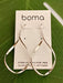 Boma Sterling Silver Earrings - Organic Twisted Oval    