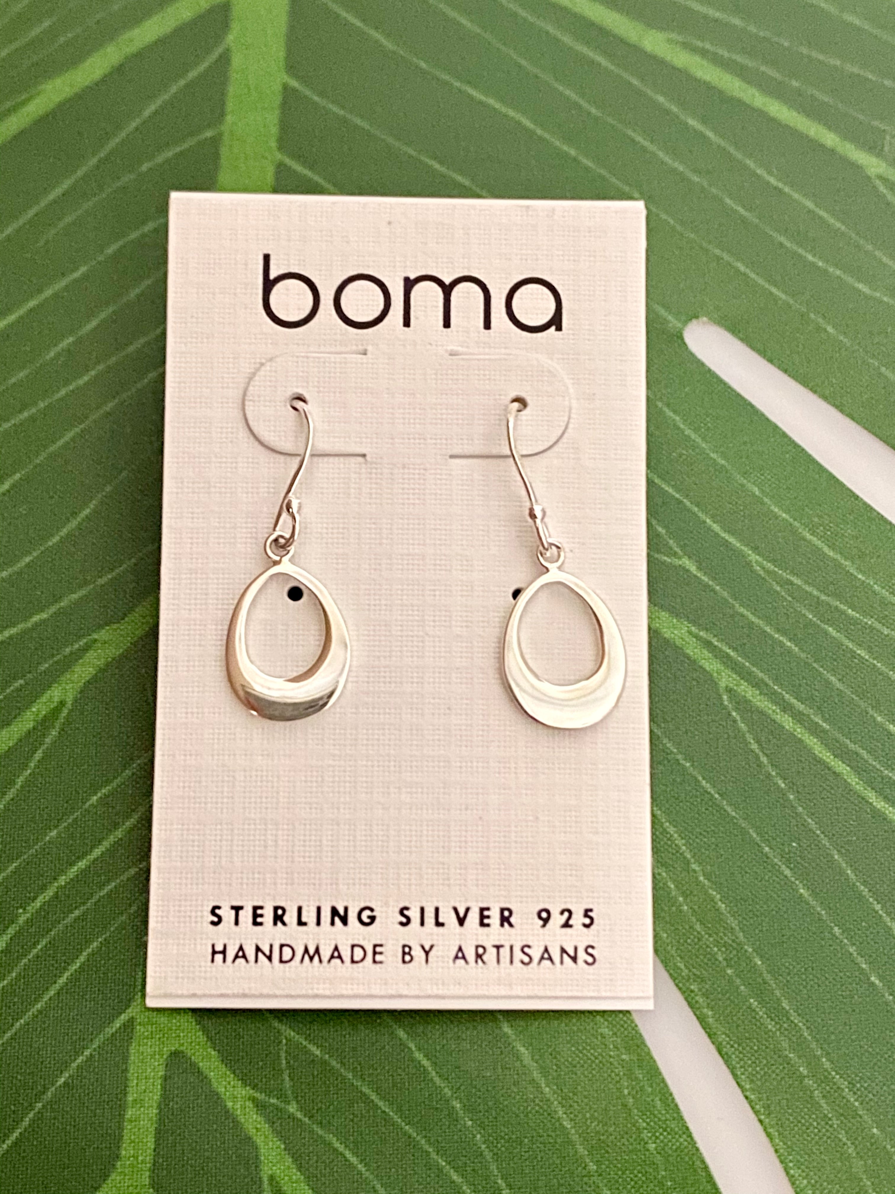 Boma Water Drop Cut-Out Dangle Earrings