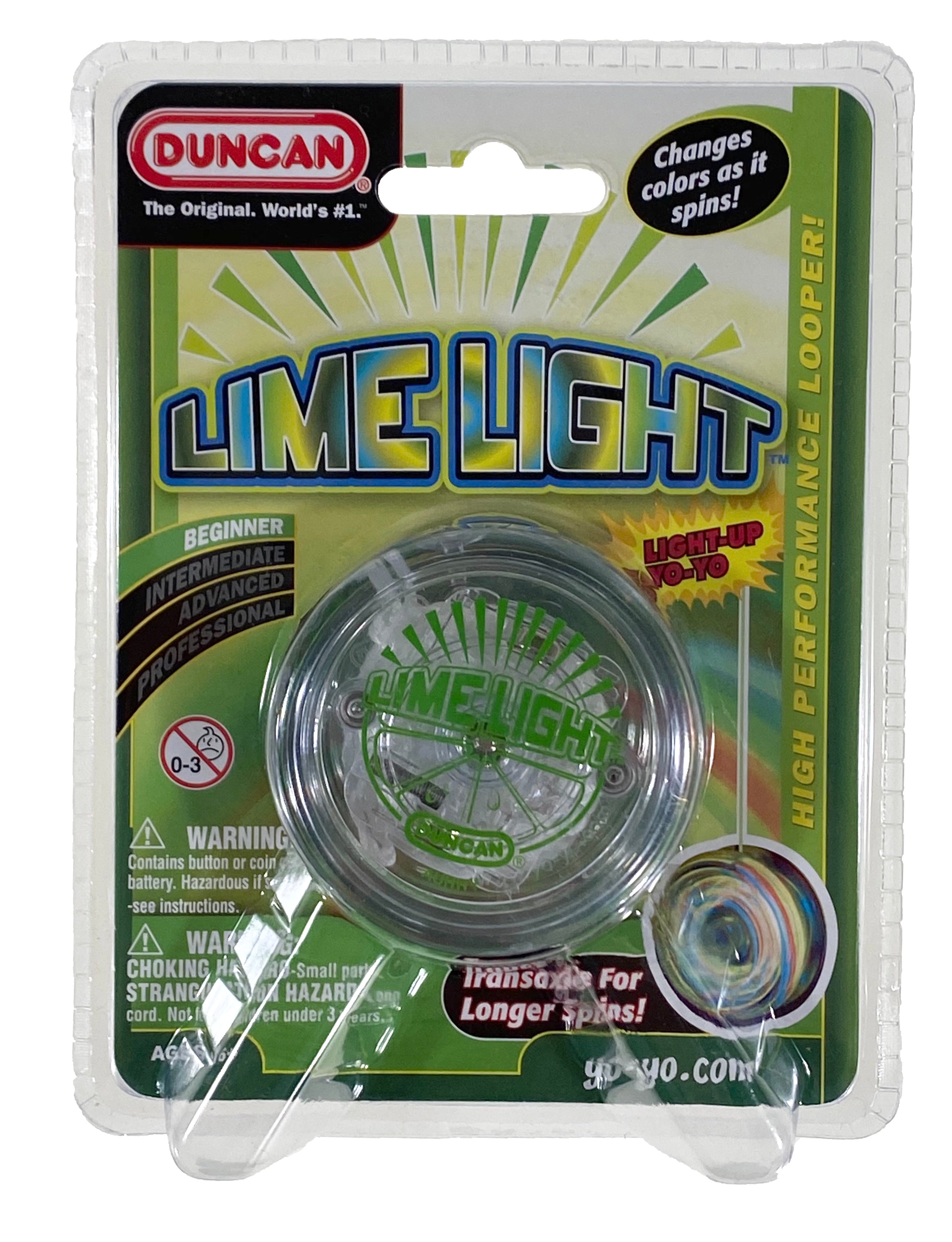 Duncan Limelight Light Up YoYo - Green, Blue or Orange    