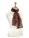Shimmer Mini Floral Scarf -Green, Purple, Red, Brown or Teal    
