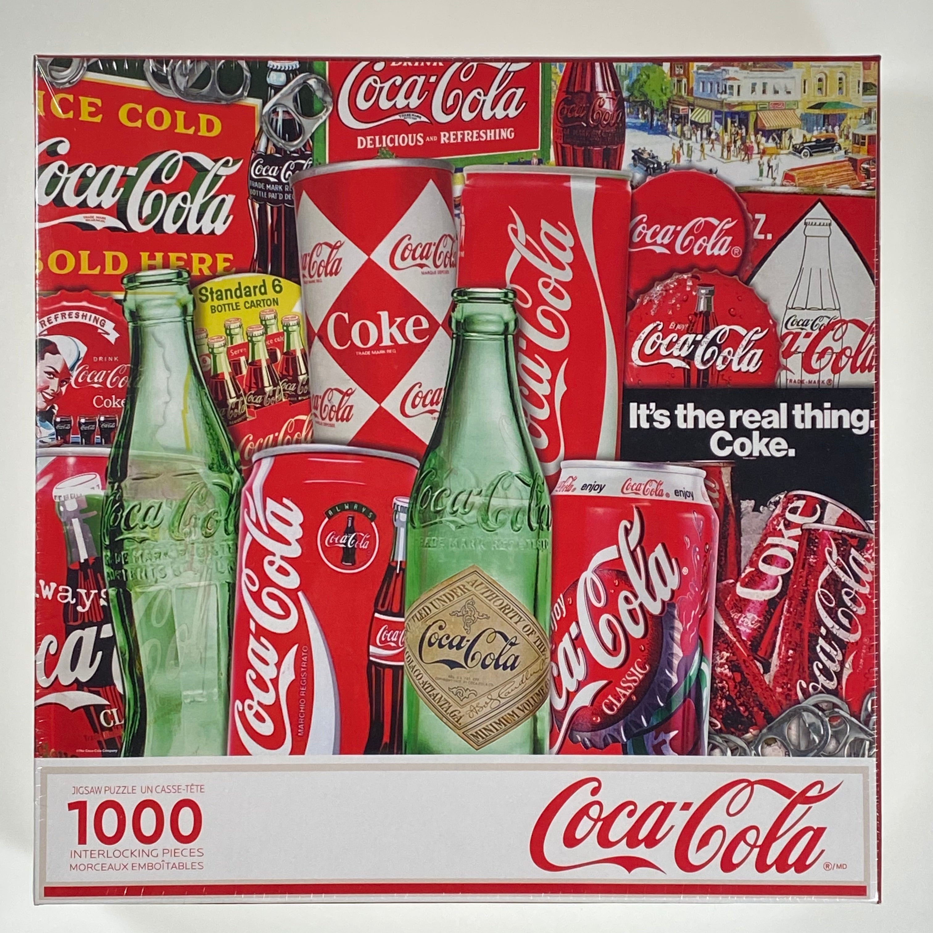 Coca-Cola Vintage Soda Cans 1000 Piece Puzzle