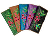 Lavishy Embroidered Hummingbird - Large Flat Vegan Wallet    