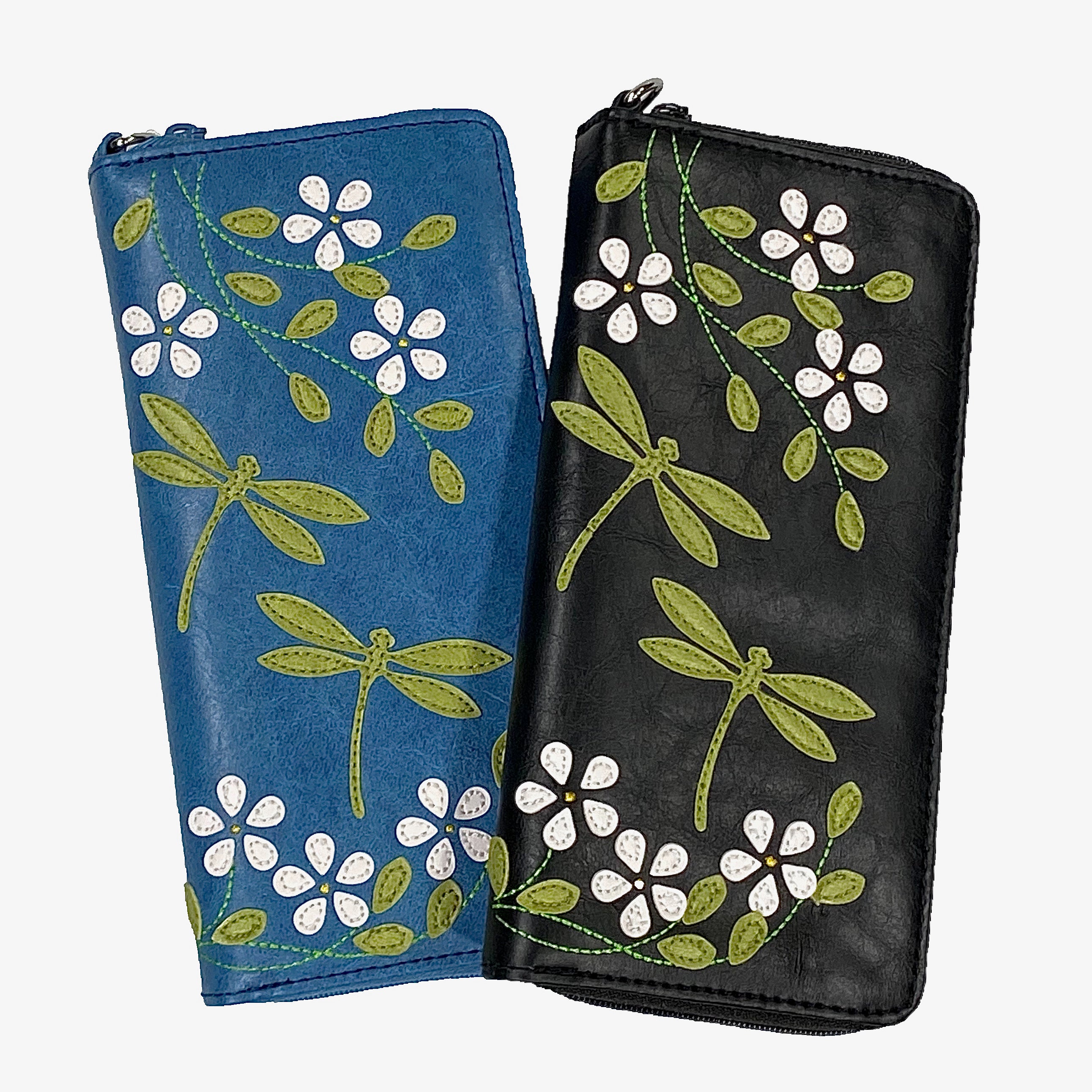 Lavishy Applique Dragonfly - Wristlet Wallet    