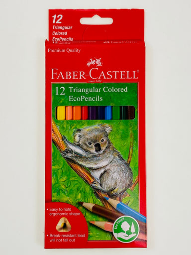 Faber-Castell 12 Triangluar Colored EcoPencils