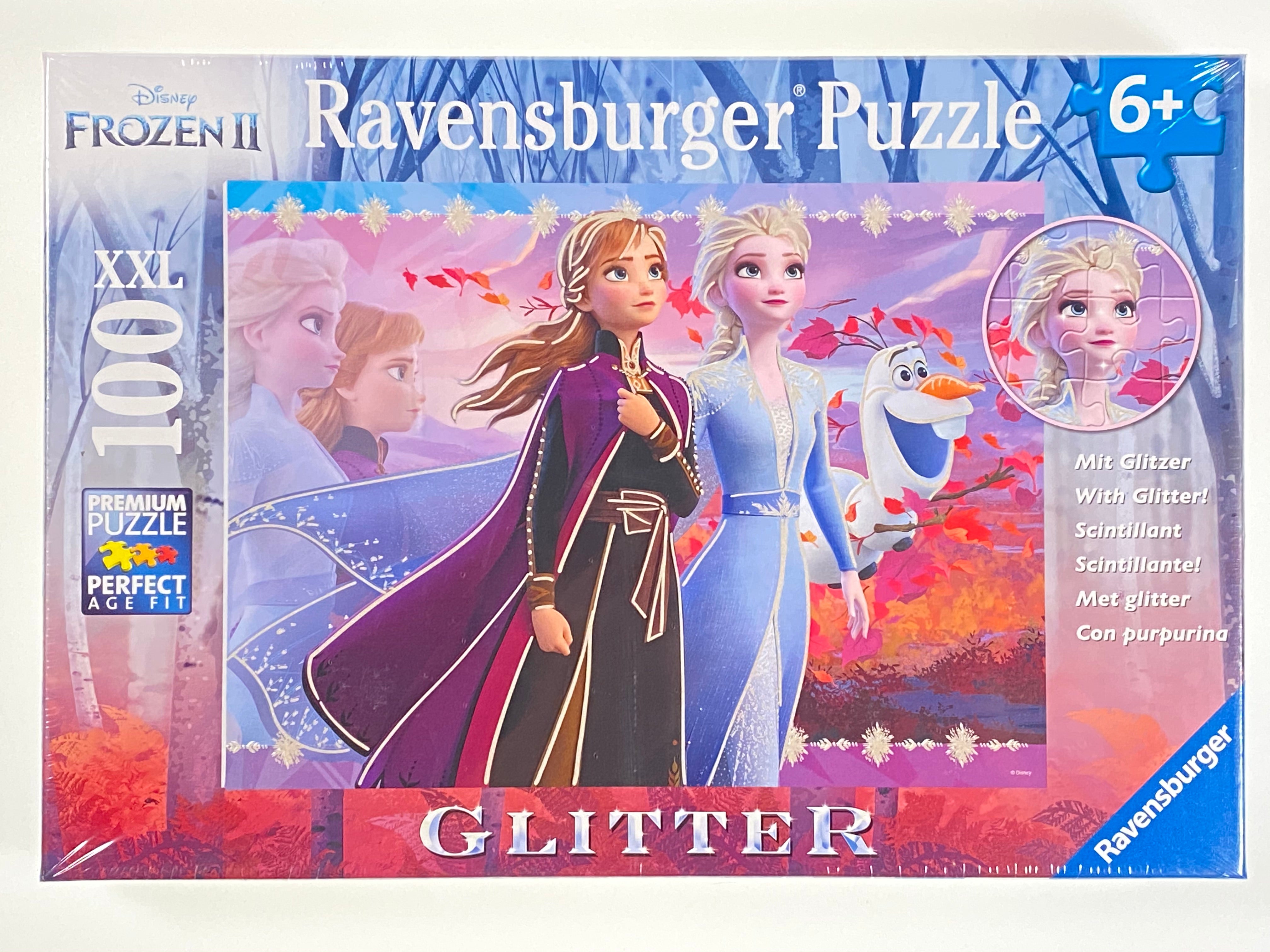 Disney Strong Sisters Frozen II 100 Piece Glitter Puzzle