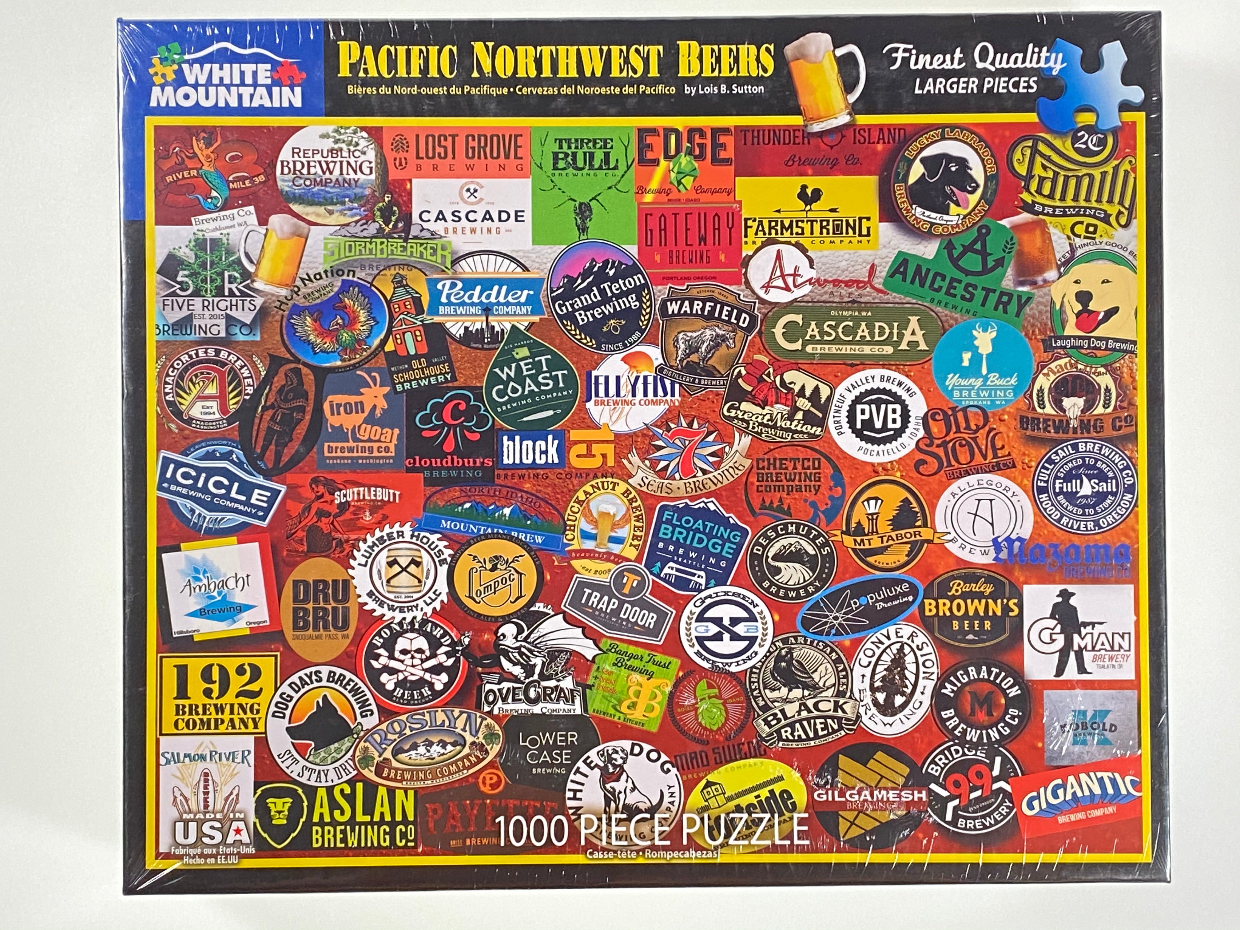 Pacific Northwest Beers 1000 piece puzzle    