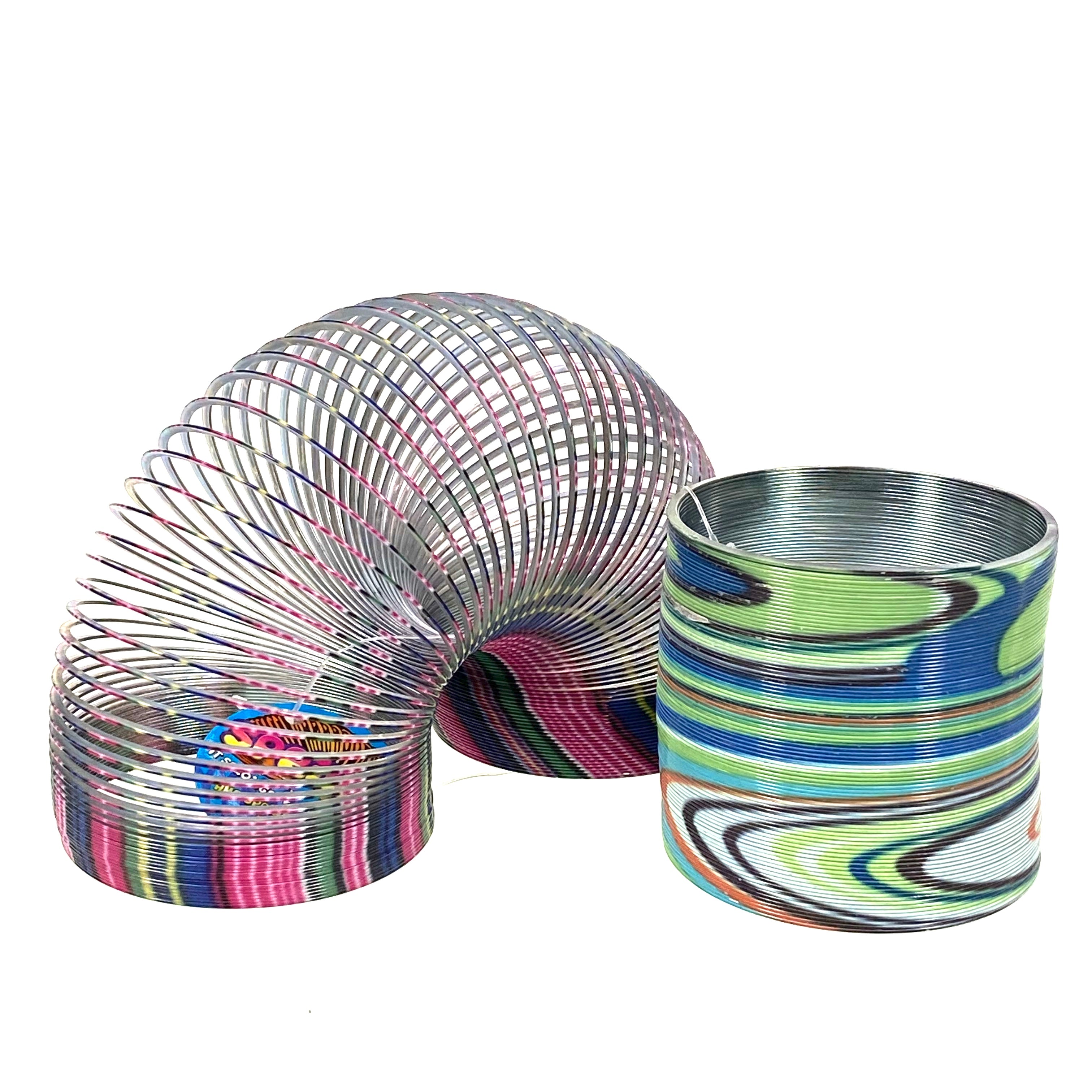 Colorful Metal Springs (Single) - Pink or Green    
