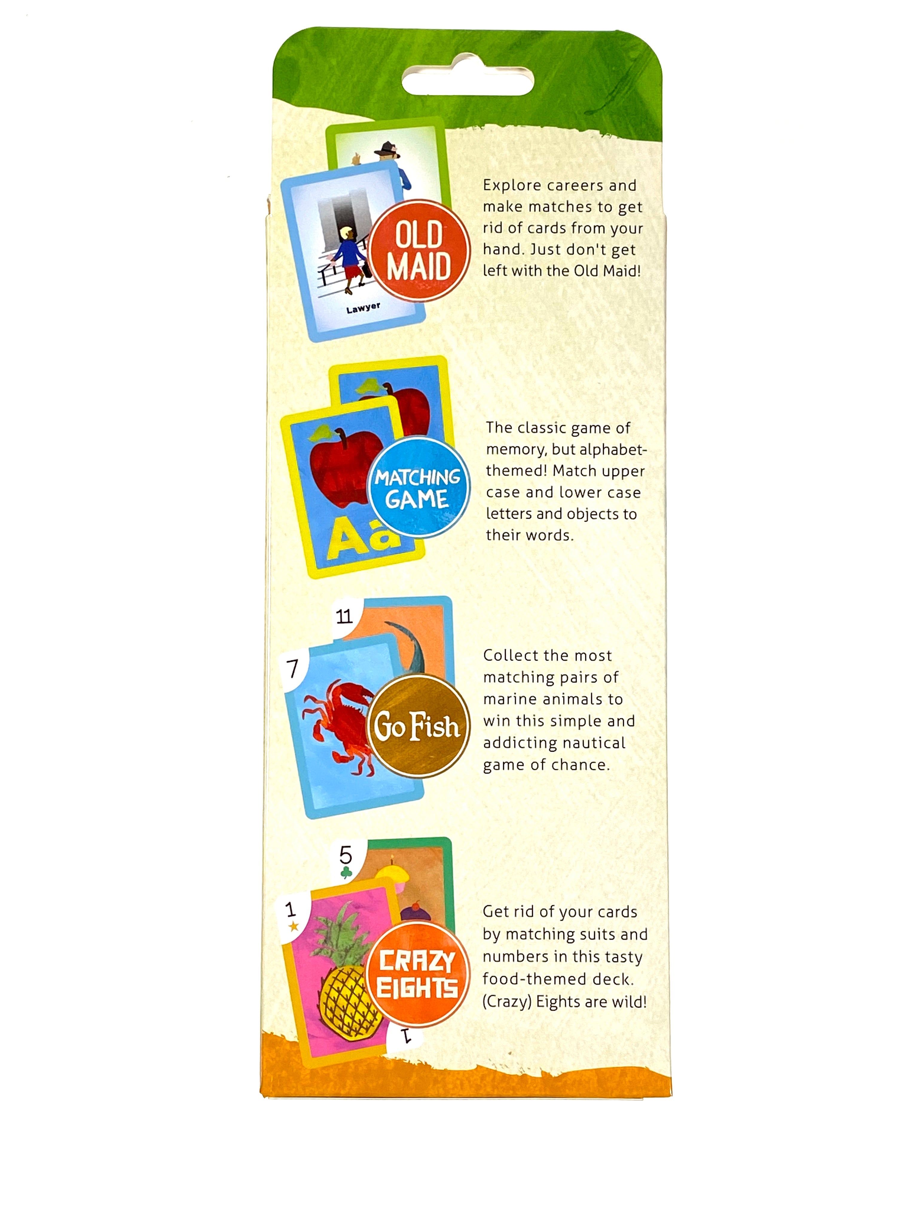 4 Classic Kid's Card Games With 2 Card Holders    
