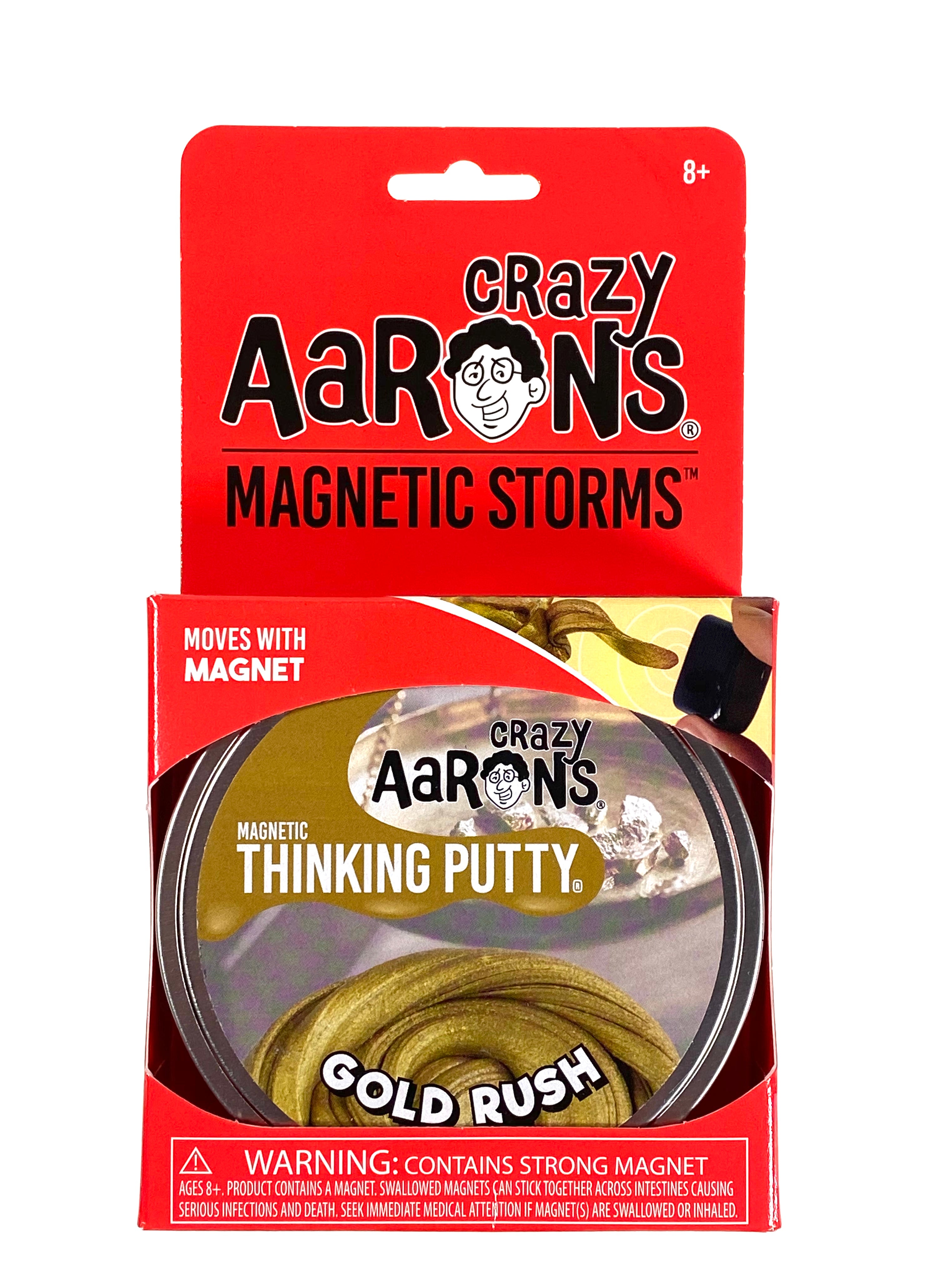 Crazy Aaron's Gold Rush -Magnetic Storm Thinking Putty    