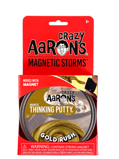 Crazy Aaron's Gold Rush -Magnetic Storm Thinking Putty    