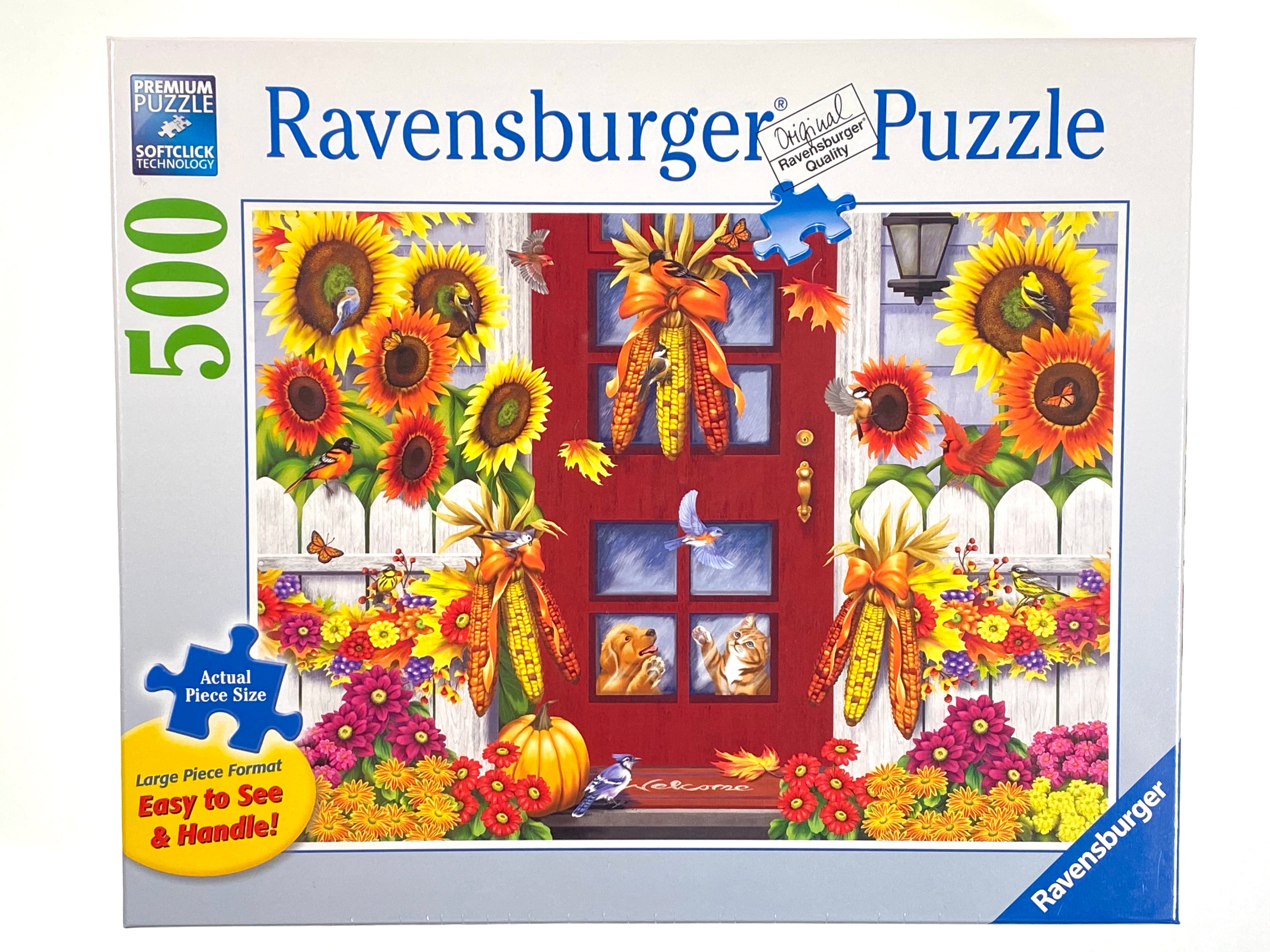 Autumn Birds large format 500 piece puzzle    
