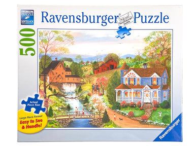 The Fishing Lesson large format 500 piece puzzle    
