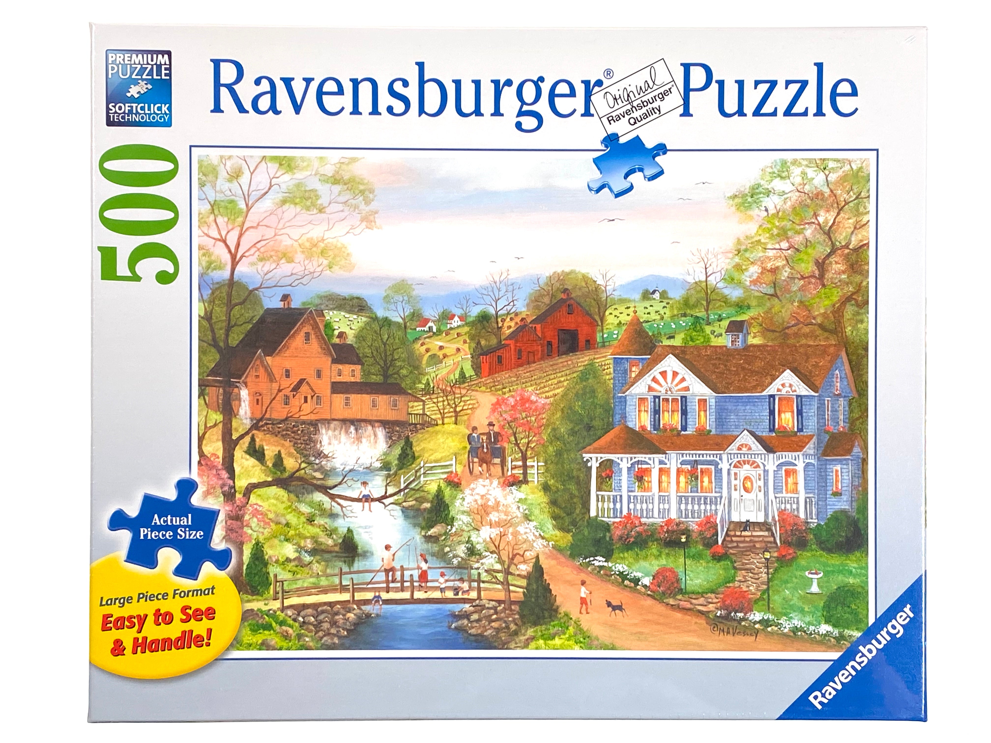 The Fishing Lesson large format 500 piece puzzle    