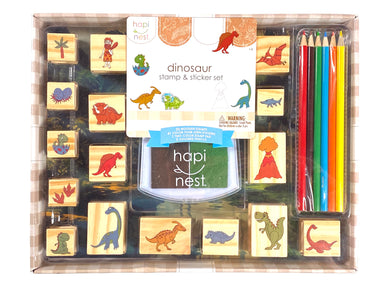Dinosaur Stamp and Sticker Set    