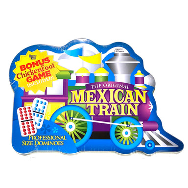 Mexican Train Deluxe Domino Set With Dots In Collectable Tin    