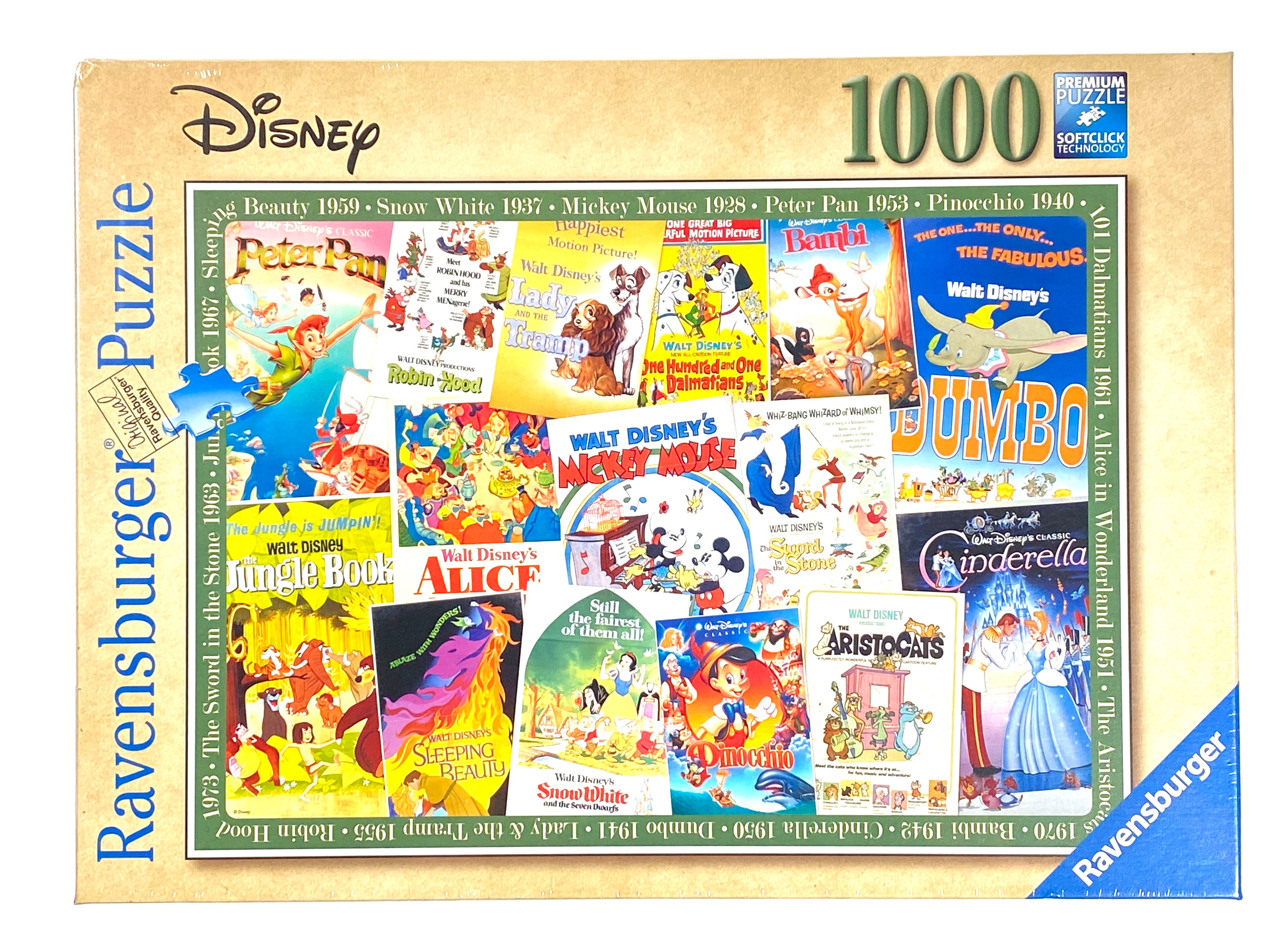 Disney Vintage Posters 1000 Piece Puzzle