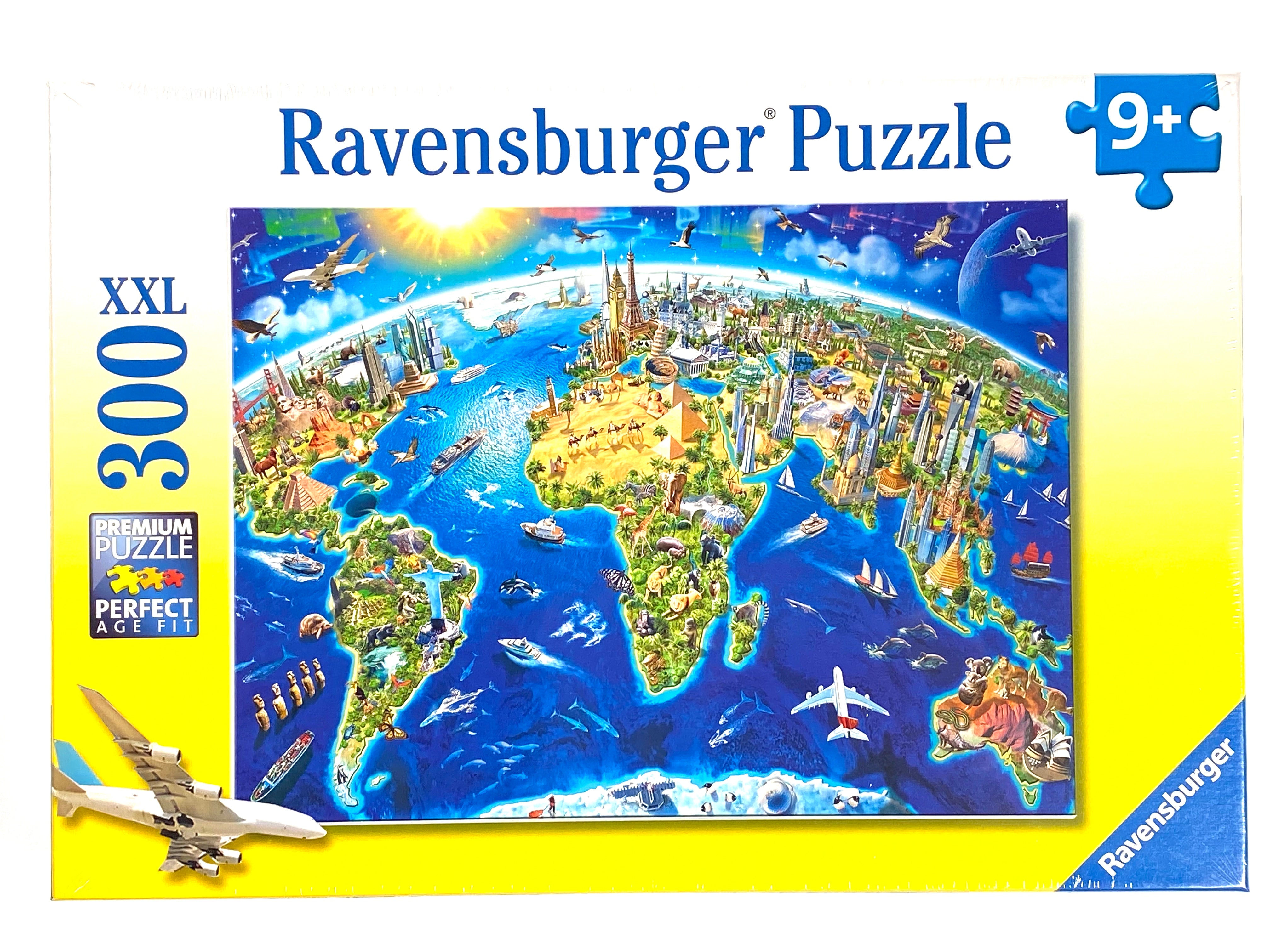 World Landmarks Map 300 Piece Puzzle