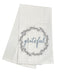 Floursack Embroidered Dishtowel Grateful Wreath    