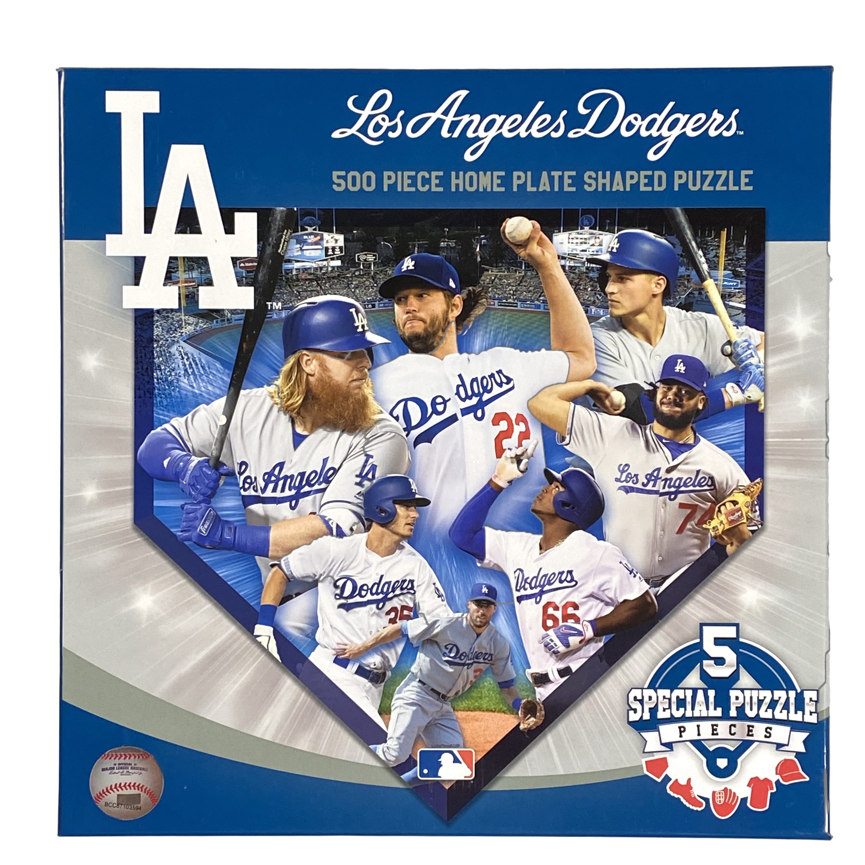 Los Angeles Dodgers 500 Piece Shaped Puzzle    