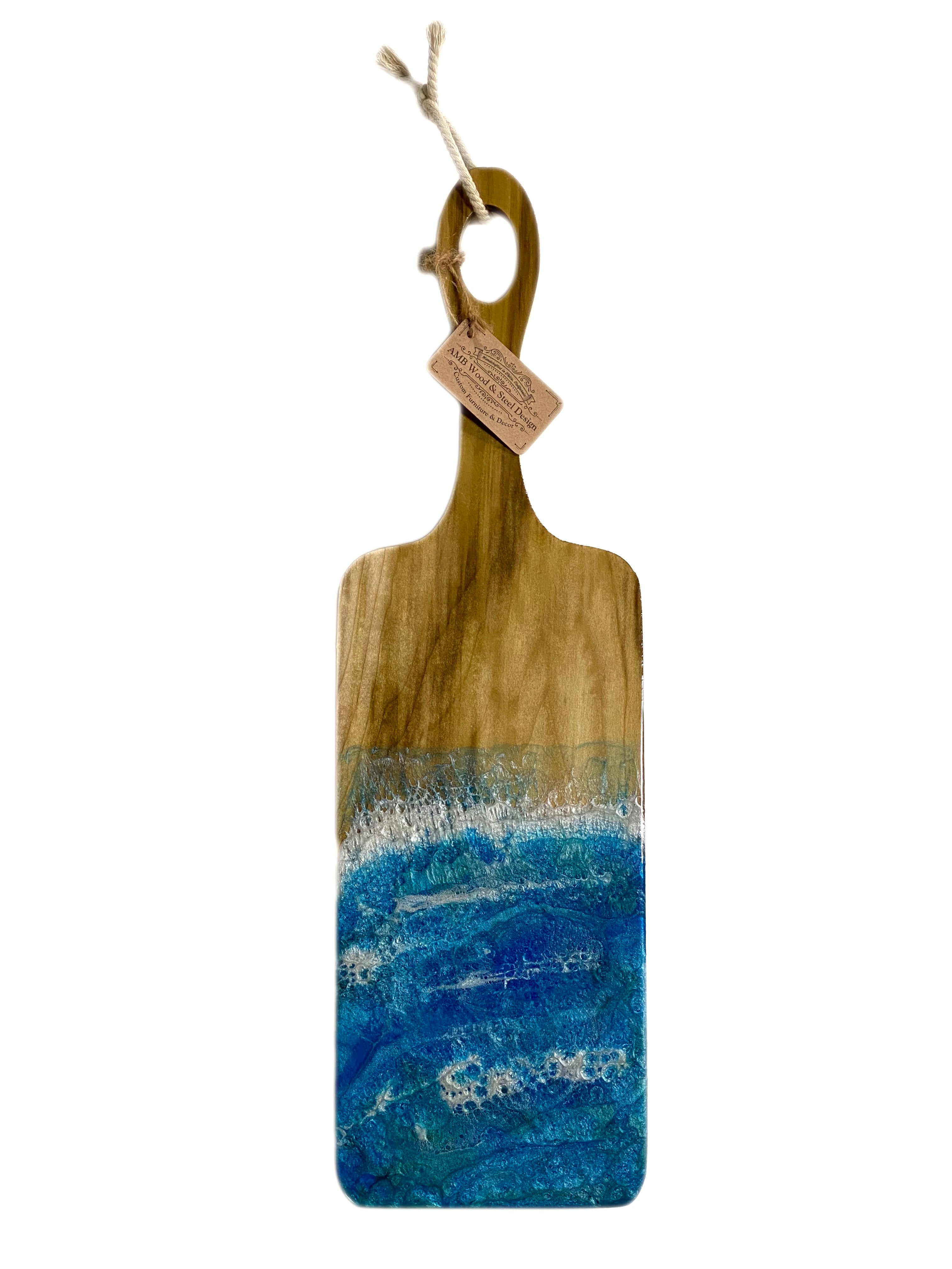 Ocean Wave Serving Board - Long Paddle    