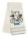 Embellished Dishtowel - Enjoy The Ride    