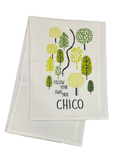 Floursack Printed Dishtowel Follow Your Own Path Chico    