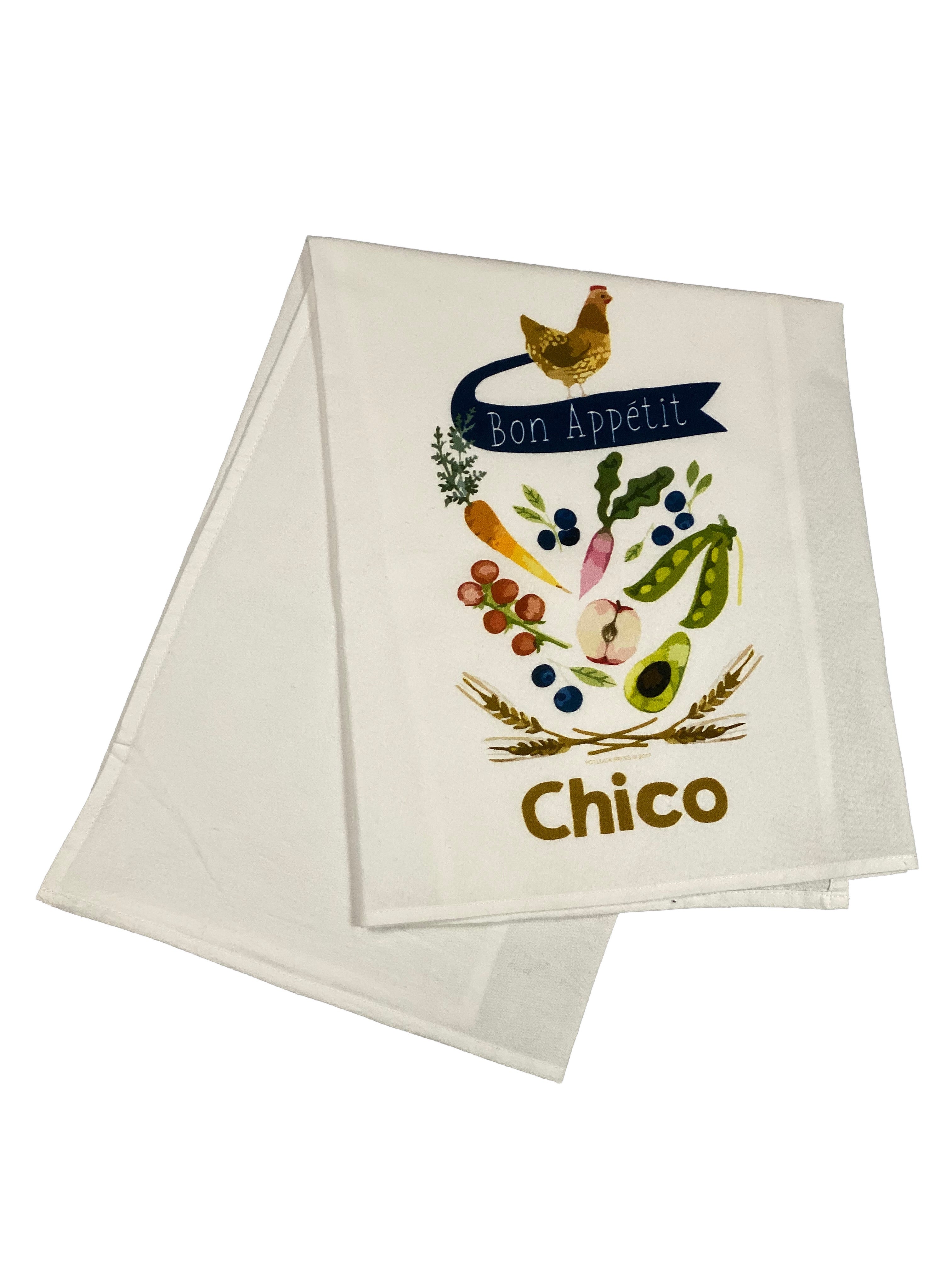 Floursack Printed Dishtowel Bon Appetit Chico    