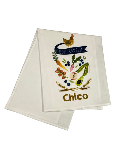 Floursack Printed Dishtowel Bon Appetit Chico    