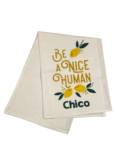 Floursack Printed Dishtowel Be A Nice Human Chico    
